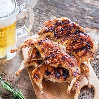 Grilled Quail in Fragrant Marinade Recipe