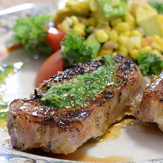Grilled Iberico Pork with Chimichurri Recipe