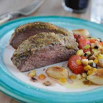 Roasted Top Sirloin Roast With Herb Crust Recipe | Steaks and Game