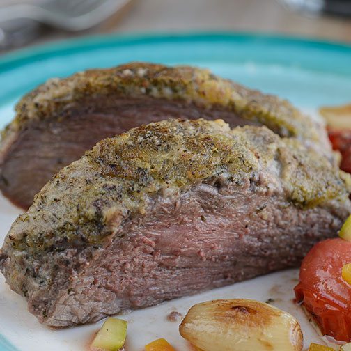 Roasted Top Sirloin Roast With Herb Crust Recipe | Steaks and Game Photo [1]