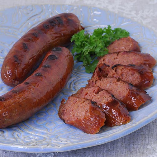 Smoked Duck Sausage with Apple Jack Brandy Photo [1]