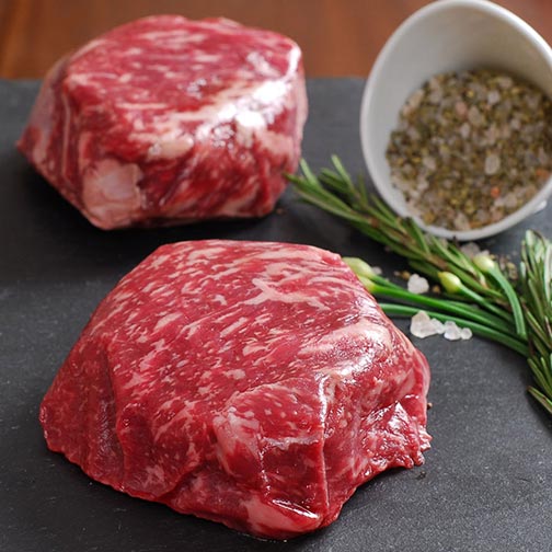 Wagyu Rib Eye Filet Steaks, MS6 Photo [1]